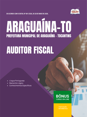 Apostila Prefeitura de Araguaína-TO 2026 em PDF - Auditor Fiscal