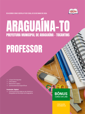 Apostila Prefeitura de Araguaína-TO 2026 - Professor