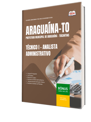 Apostila Prefeitura de Araguaína-TO 2026 - Técnico I - Analista Administrativo