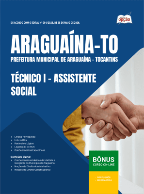 Apostila Prefeitura de Araguaína-TO 2026 - Técnico I - Assistente Social