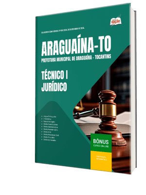 Apostila Prefeitura de Araguaína-TO 2026 - Técnico I - Jurídico