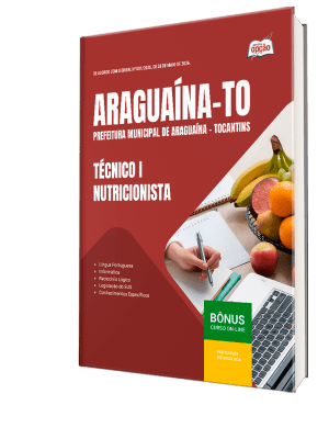 Apostila Prefeitura de Araguaína-TO 2026 - Técnico I - Nutricionista