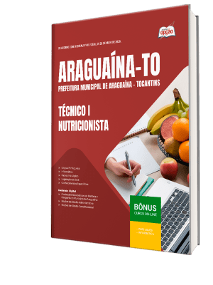 Apostila Prefeitura de Araguaína-TO 2026 - Técnico I - Nutricionista