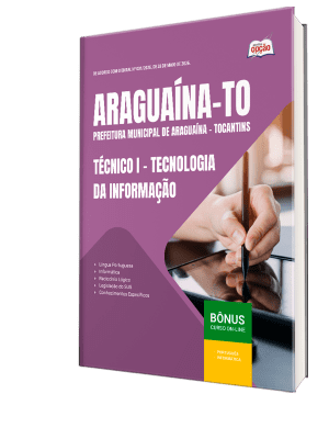 Apostila Prefeitura de Araguaína-TO 2026 - Técnico I - Tecnologia da Informação