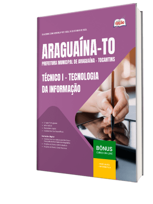 Apostila Prefeitura de Araguaína-TO 2026 - Técnico I - Tecnologia da Informação