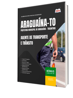 Apostila Prefeitura de Araguaína-TO 2026 - Agente de Transporte e Trânsito