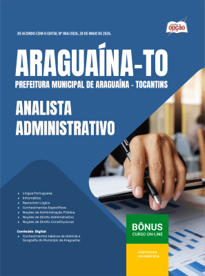 Apostila Prefeitura de Araguaína-TO 2026 - Analista Administrativo