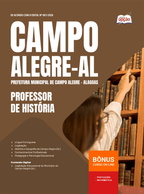 Apostila Prefeitura de Campo Alegre-AL 2026 - Professor de História