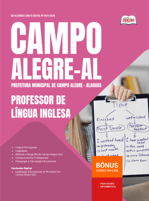 Apostila Prefeitura de Campo Alegre-AL 2026 - Professor de Língua Inglesa