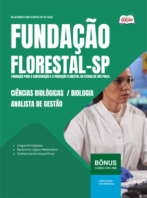 Apostila Fundação Florestal 2026 em PDF - Analista Ambiental - Ciências Biológicas e Biologia
