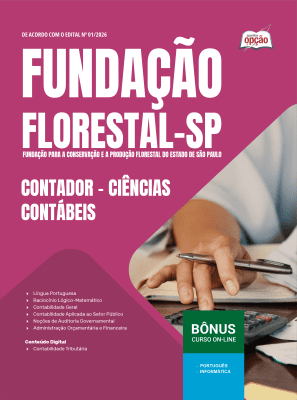 Apostila Fundação Florestal 2026 em PDF - Contador - Ciências Contábeis