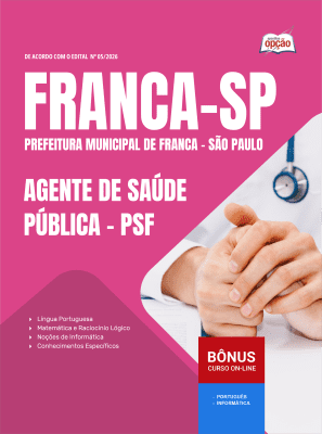 Apostila Prefeitura de Franca-SP 2026 - Agente de Saúde Pública - PSF