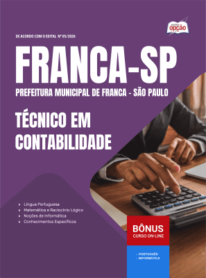 Apostila Prefeitura de Franca-SP 2026 - Técnico em Contabilidade