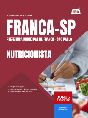 Apostila Prefeitura de Franca-SP 2026 - Nutricionista