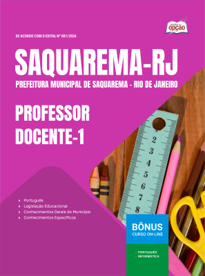 Apostila Prefeitura de Saquarema-RJ 2026 em PDF - Professor Docente-1