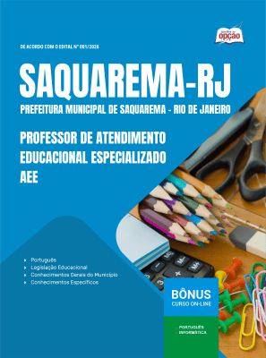 Apostila Prefeitura de Saquarema-RJ 2026 - Professor de Atendimento Educacional Especializado - AEE
