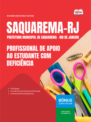 Apostila Prefeitura de Saquarema-RJ 2026 - Profissional de Apoio ao Estudante com Deficiência