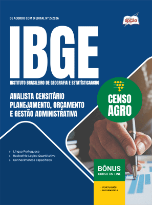 Apostila IBGE CENSO 2027 - Analista Censitário - Planejamento, Orçamento e Gestão Administrativa