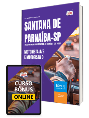Apostila Prefeitura de Santana de Parnaíba-SP 2026 - Motorista A/B e Motorista D