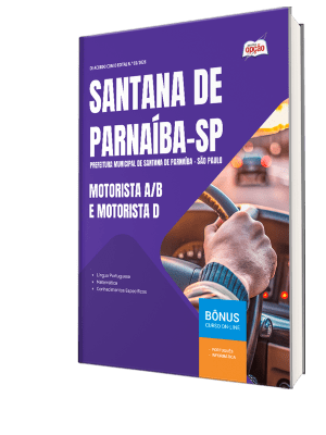 Apostila Prefeitura de Santana de Parnaíba-SP 2026 - Motorista A/B e Motorista D