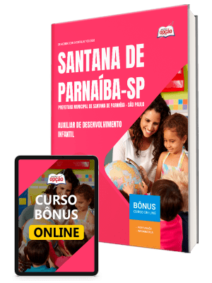 Apostila Prefeitura de Santana de Parnaíba-SP 2026 - Auxiliar de Desenvolvimento Infantil