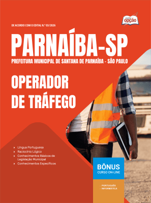 Apostila Prefeitura de Santana de Parnaíba-SP 2026 - Operador de Tráfego