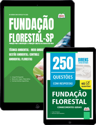 Combo Fundação Florestal 2026 - Técnico Ambiental - Meio Ambiente, Gestão Ambiental, Controle Ambiental, Florestas