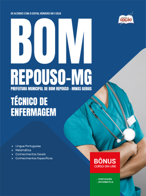 Apostila Prefeitura de Bom Repouso - MG 2026 - Técnico de Enfermagem