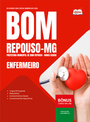 Apostila Prefeitura de Bom Repouso - MG 2026 - Enfermeiro
