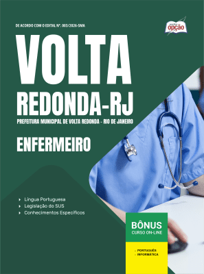 Apostila Prefeitura de Volta Redonda-RJ 2026 - Enfermeiro