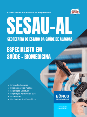 Apostila SESAU-AL 2026 - Especialista em Saúde - Biomedicina