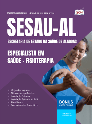 Apostila SESAU-AL 2026 - Especialista em Saúde - Fisioterapia