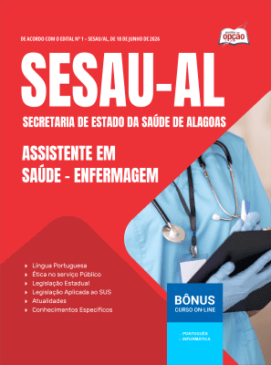 Apostila SESAU-AL 2026 - Assistente em Saúde - Enfermagem