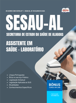 Apostila SESAU-AL 2026 - Assistente em Saúde - Laboratório