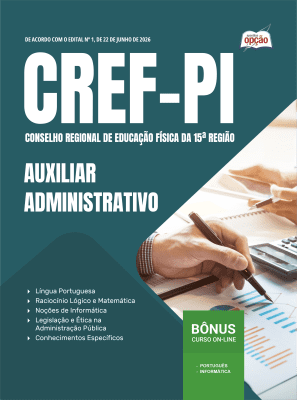 Apostila CREF-15/PI 2026 - Auxiliar Administrativo
