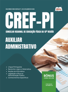 Apostila CREF-15/PI 2026 - Auxiliar Administrativo