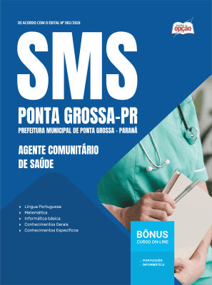 Apostila Prefeitura de Ponta Grossa-PR 2026 - Agente Comunitário de Saúde