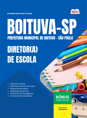 Apostila Prefeitura de Boituva-SP 2026 - Diretor(a) de Escola