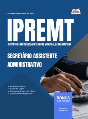 Apostila IPREMT 2026 - Secretário Assistente Administrativo