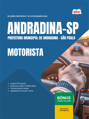 Apostila Prefeitura de Andradina-SP 2026 - Motorista