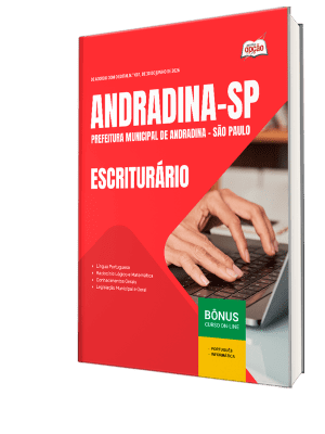 Apostila Prefeitura de Andradina-SP 2026 - Escriturário