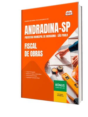 Apostila Prefeitura de Andradina-SP 2026 - Fiscal de Obras