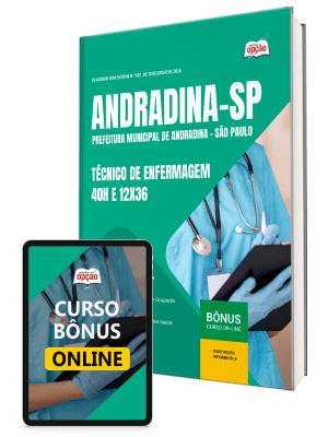 Apostila Prefeitura de Andradina-SP 2026 - Técnico de Enfermagem - 40h e 12x36