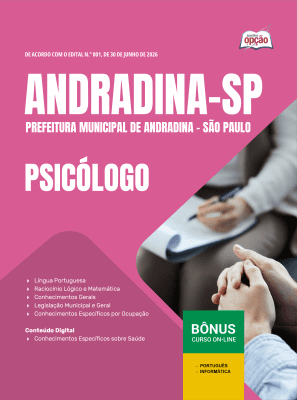 Apostila Prefeitura de Andradina-SP 2026 - Psicólogo