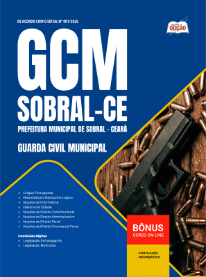Apostila Prefeitura de Sobral-CE 2026 - Guarda Civil Municipal
