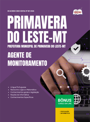 Apostila Prefeitura de Primavera do Leste-MT 2026 - Agente de Monitoramento