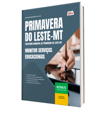 Apostila Prefeitura de Primavera do Leste-MT 2026 - Monitor Serviços Educacionais