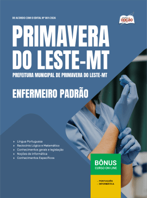Apostila Prefeitura de Primavera do Leste-MT 2026 - Enfermeiro Padrão