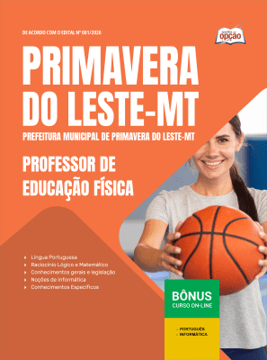 Apostila Prefeitura de Primavera do Leste-MT 2026 - Professor de Educação Física