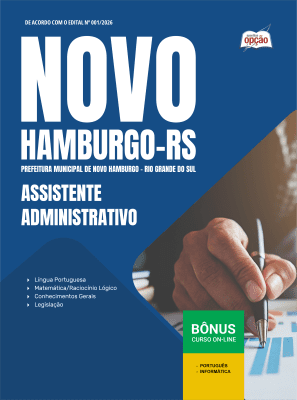 Apostila Prefeitura de Novo Hamburgo-RS 2026 - Assistente Administrativo